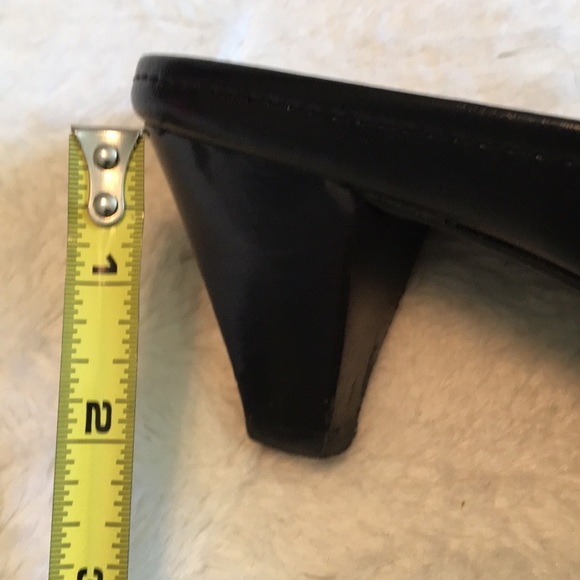 Black mules with pewter buckles - Picture 8 of 8